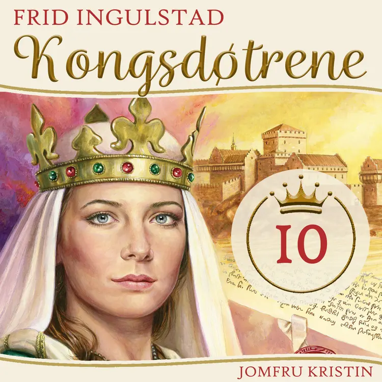 Omslag Kongsdøtrene - Jomfru Kristin av Frid Ingulstad (Lydbok)