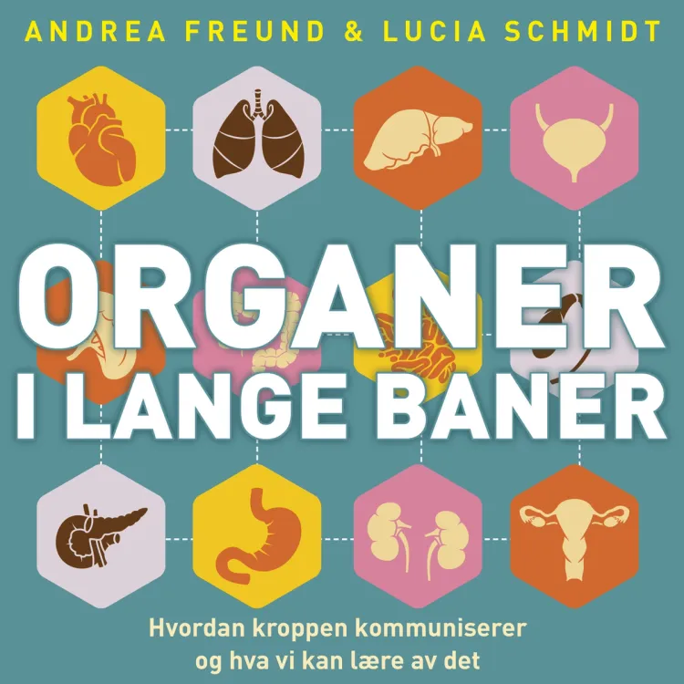 Omslag Organer i lange baner - hvordan kroppen kommuniserer og hva vi kan lære av det av Andrea Freund og Lucia Schmidt (Lydbok)