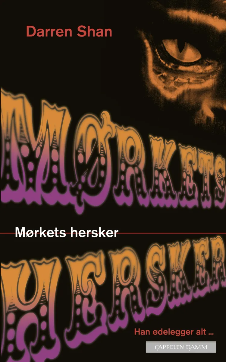 Omslag Mørkets hersker av Darren Shan (Heftet)