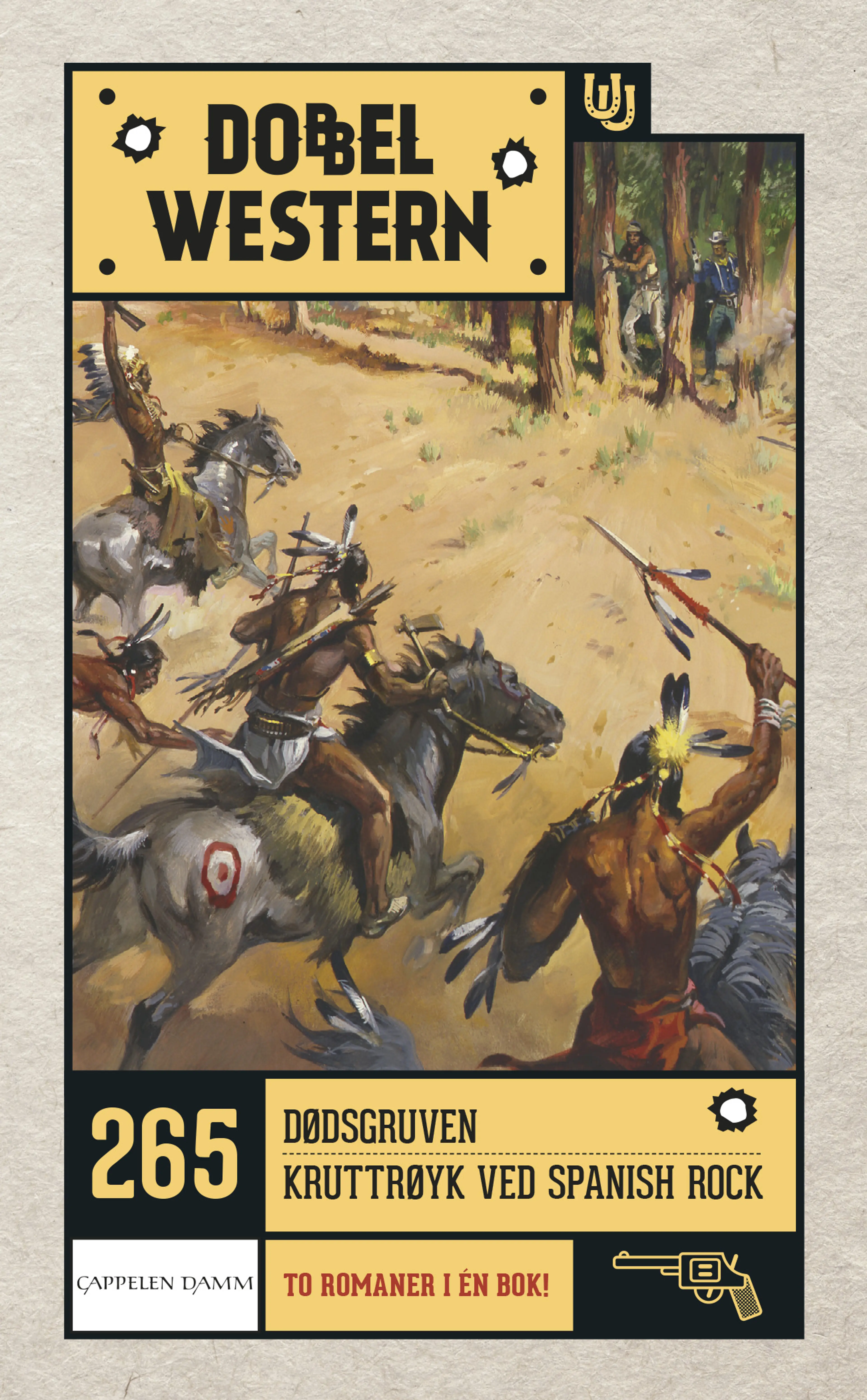 Omslag Dødsgruven/Kruttrøyk ved Spanish Rock av J.D. Hardin (Heftet)