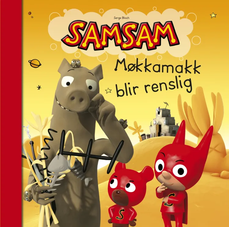 Omslag SamSam: Møkkamakk blir renslig av Serge Bloch (Innbundet)