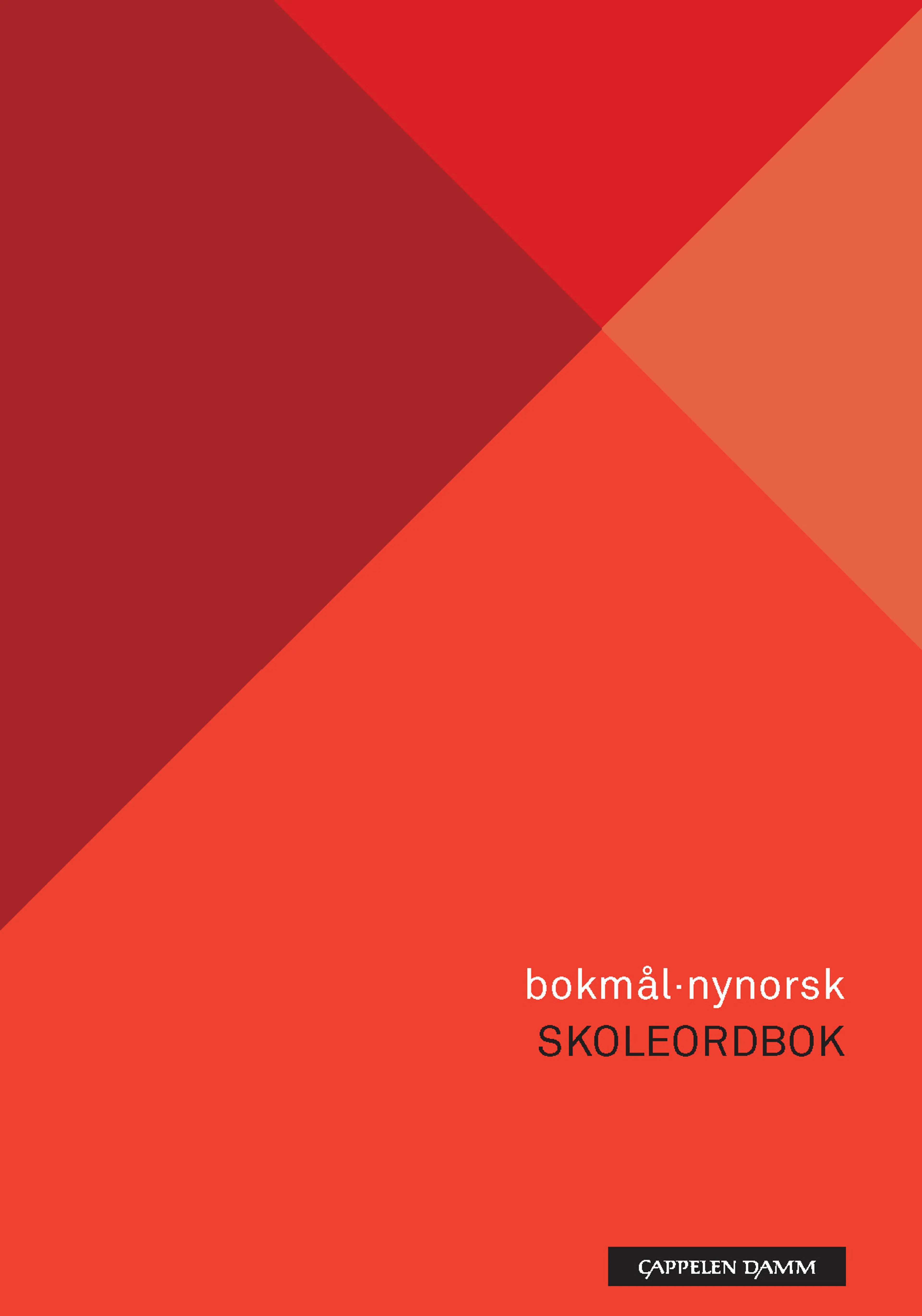 Omslag Bokmål-nynorsk skoleordbok av Knut Lindh (Innbundet)