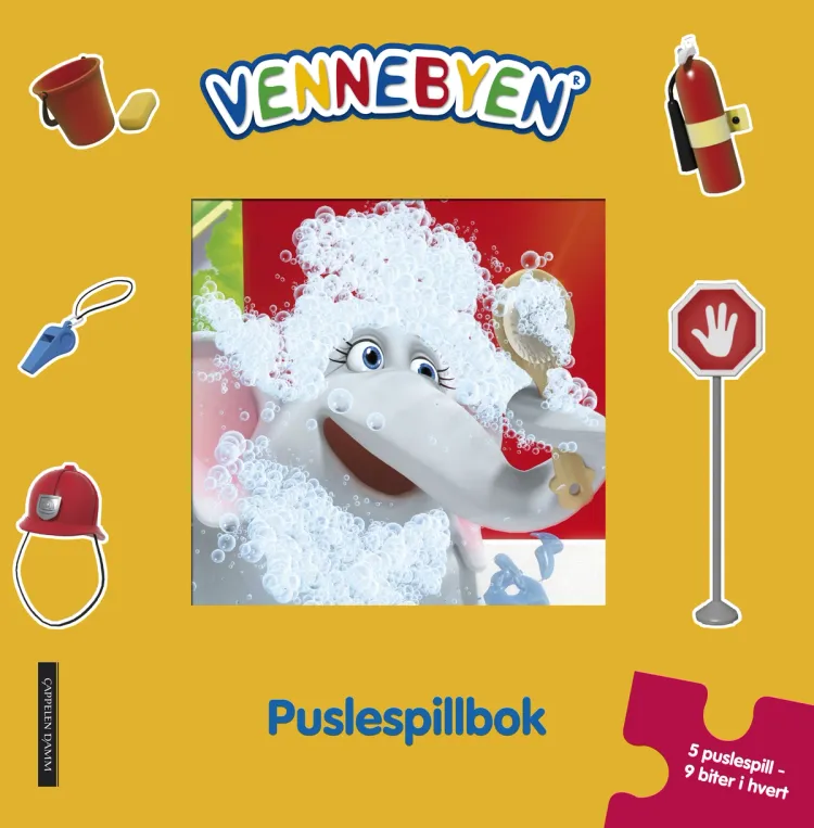 Omslag Vennebyen puslespillbok av CreaCon Entertainment AS (Innbundet)