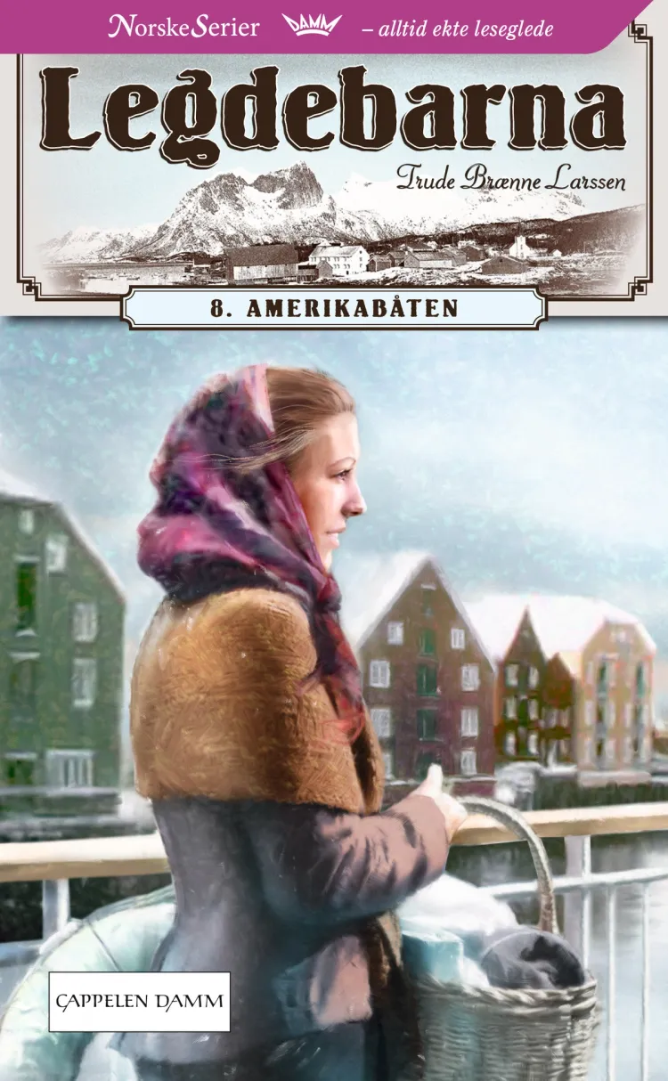 Omslag Amerikabåten av Trude Brænne Larssen (Heftet)