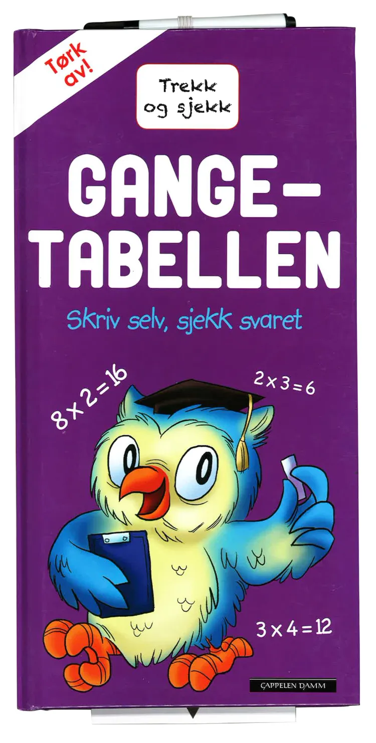 Omslag Gangetabellen - trekk og sjekk (Innbundet)