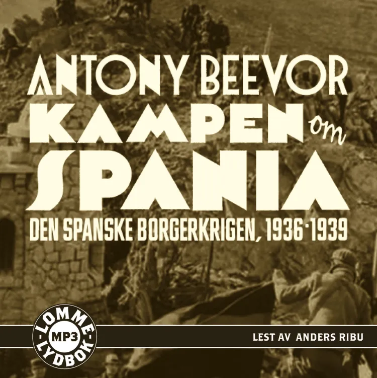 Omslag Kampen om Spania av Antony Beevor (CD)
