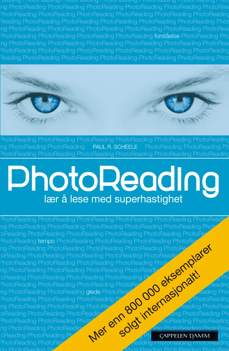 Omslag PhotoReading av Paul R. Scheele (Heftet)