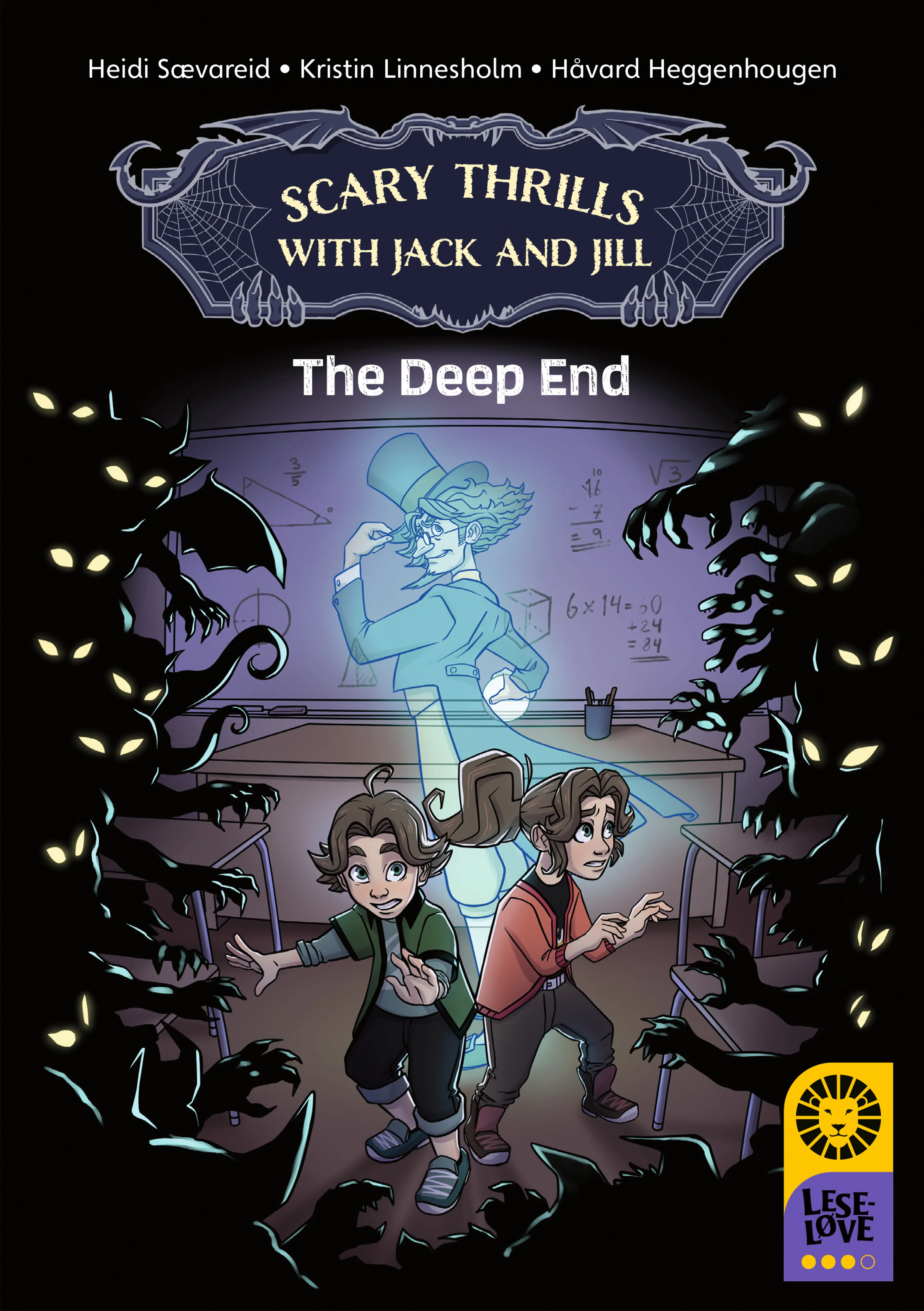 Omslag Leseløve nivå 3 Engelsk - Scary Thrills with Jack and Jill: The Deep End av Heidi Sævareid og Kristin Linnesholm (Ebok)