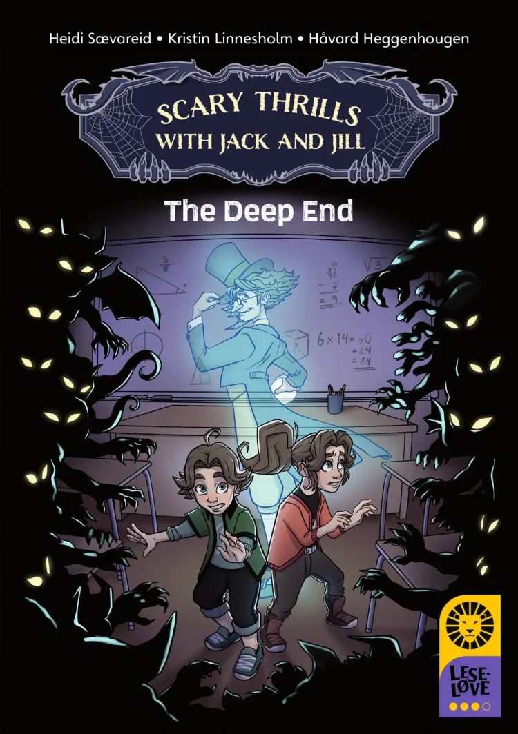Omslag Leseløve nivå 3 Engelsk - Scary Thrills with Jack and Jill: The Deep End av Heidi Sævareid og Kristin Linnesholm (Ebok)