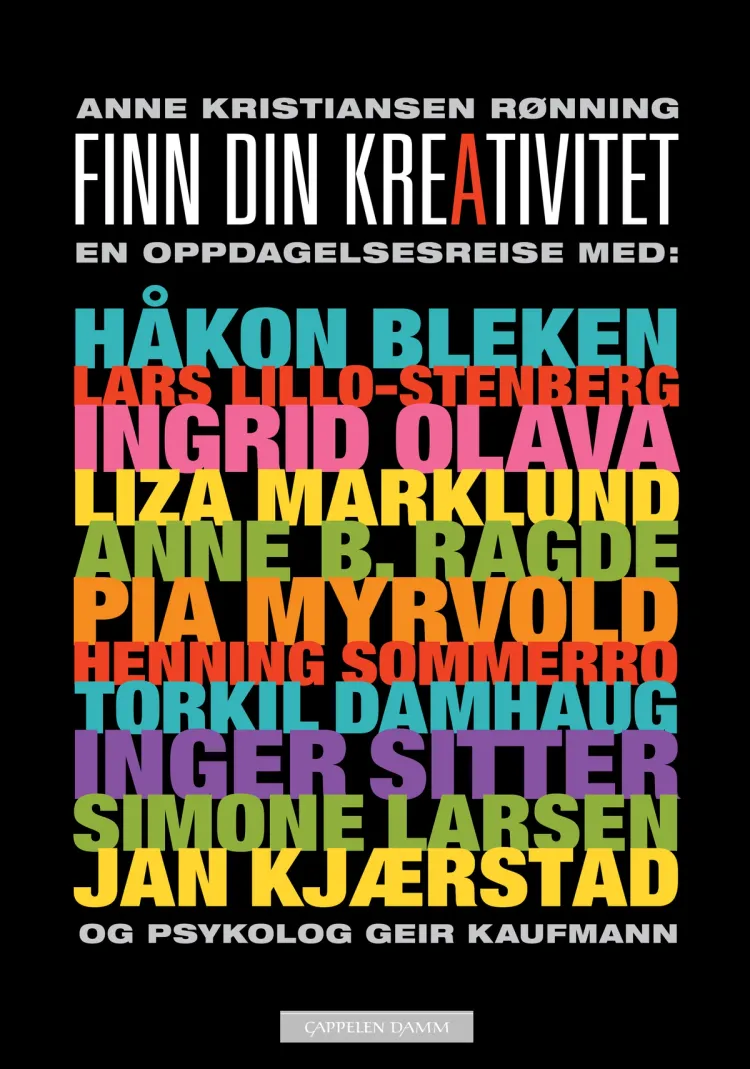 Omslag Finn din kreativitet av Anne Kristiansen Rønning (Innbundet)