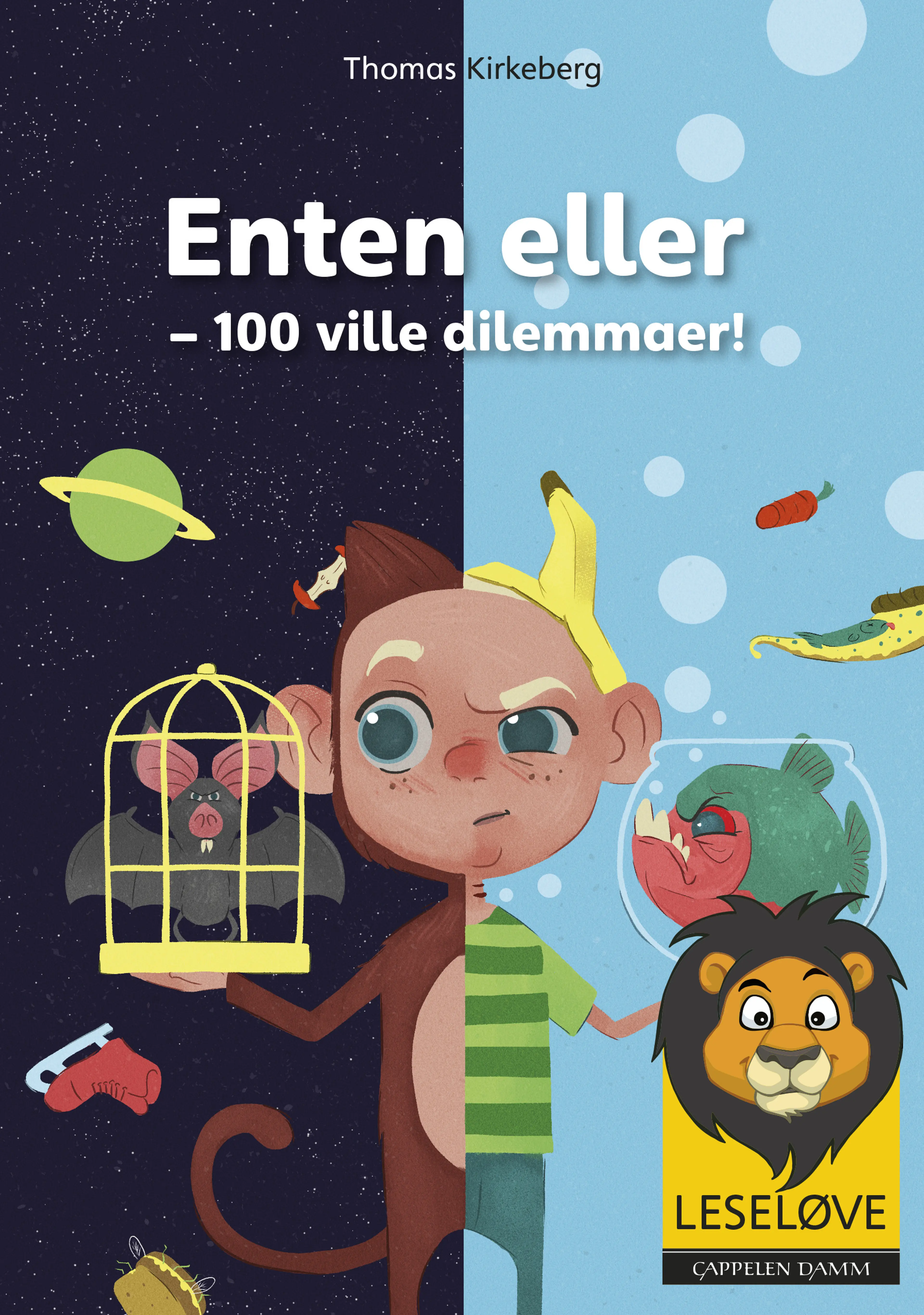 Omslag Leseløve - Enten eller - 100 ville dilemmaer! (Innbundet)