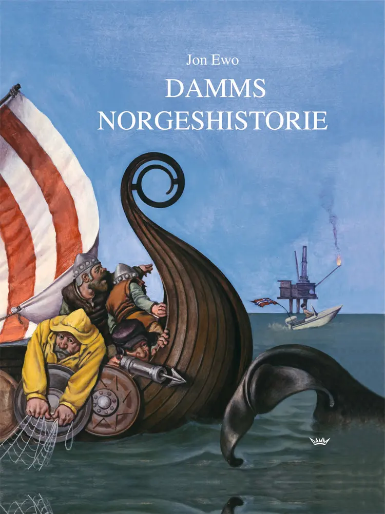 Omslag Damms norgeshistorie av Jon Ewo (Innbundet)