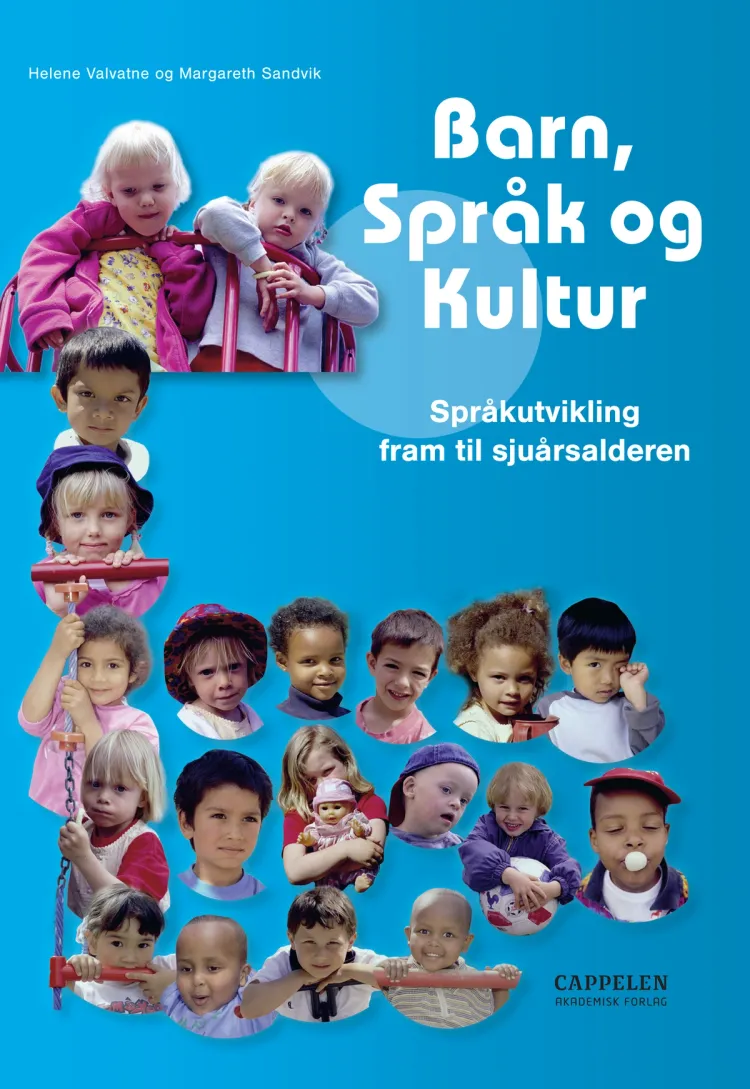 Omslag Barn, språk og kultur av Helene Valvatne og Margareth Sandvik (Heftet)