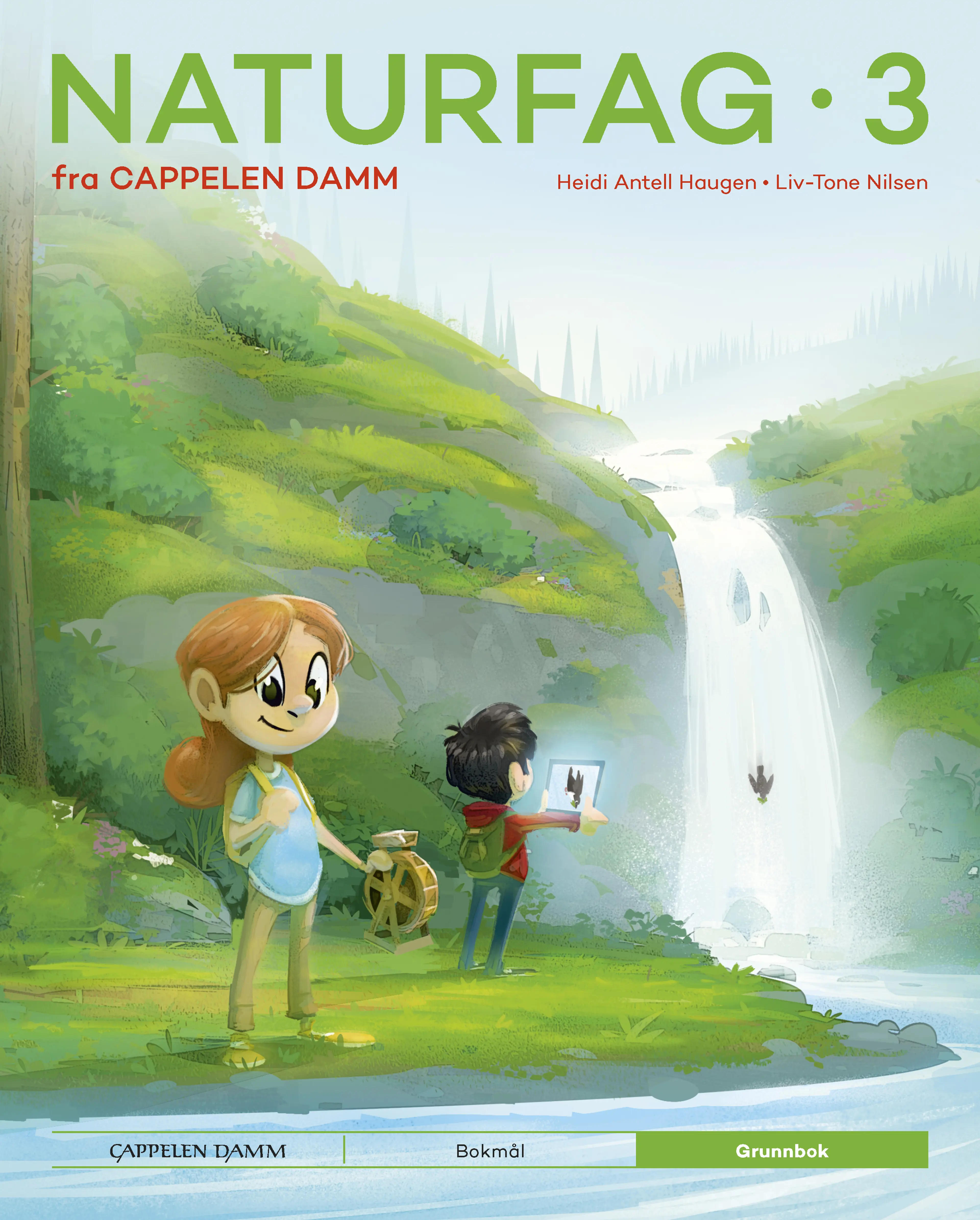 Omslag Naturfag 3 fra Cappelen Damm Grunnbok av Heidi Antell Haugen og Liv- Tone Nilsen (Innbundet)