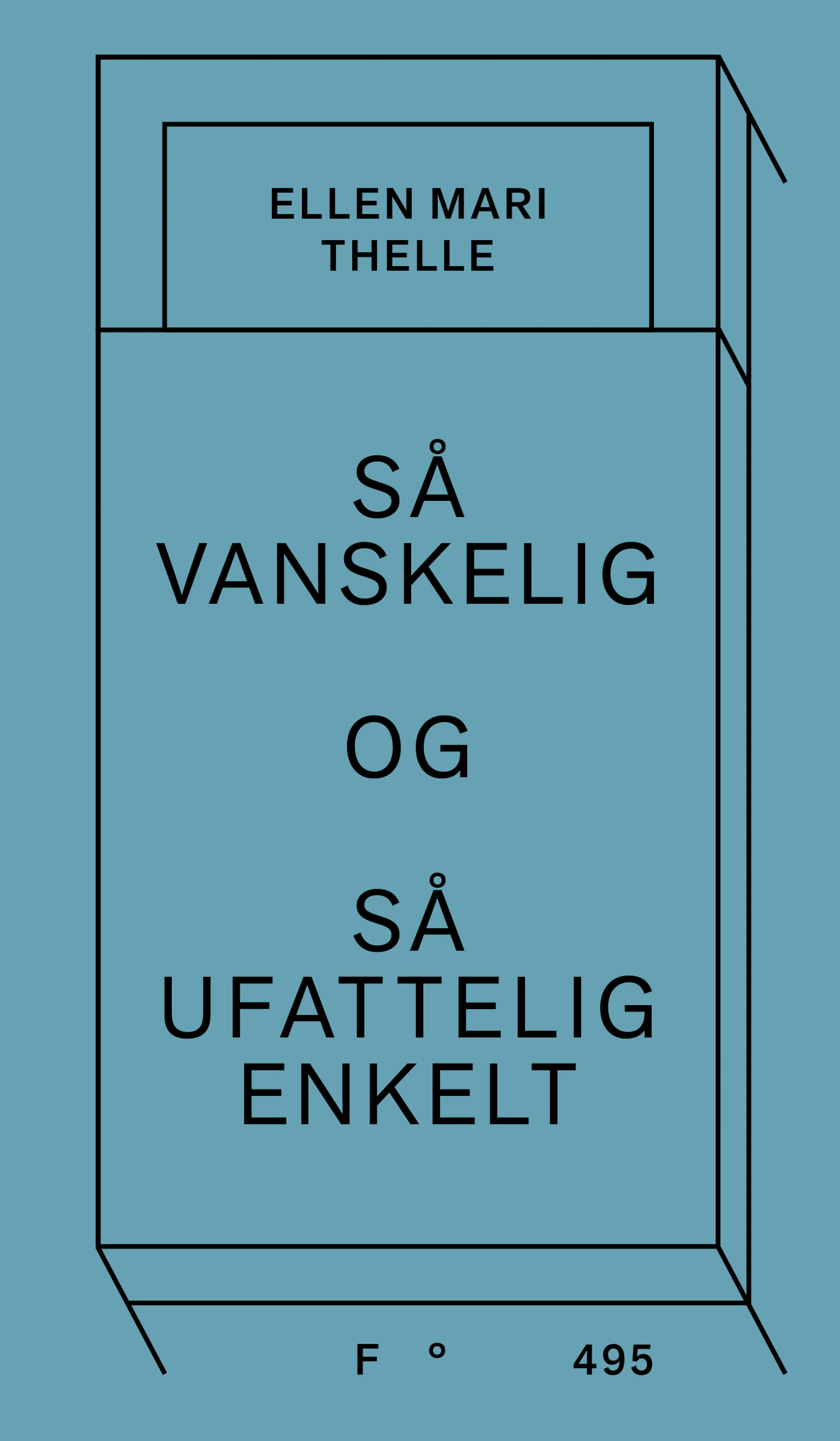 Omslag Så vanskelig og så ufattelig enkelt av Ellen Mari Thelle (Innbundet)