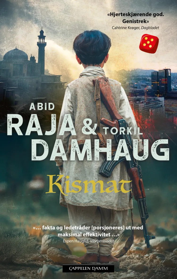 Omslag Kismat av Torkil Damhaug og Abid Raja (Innbundet)