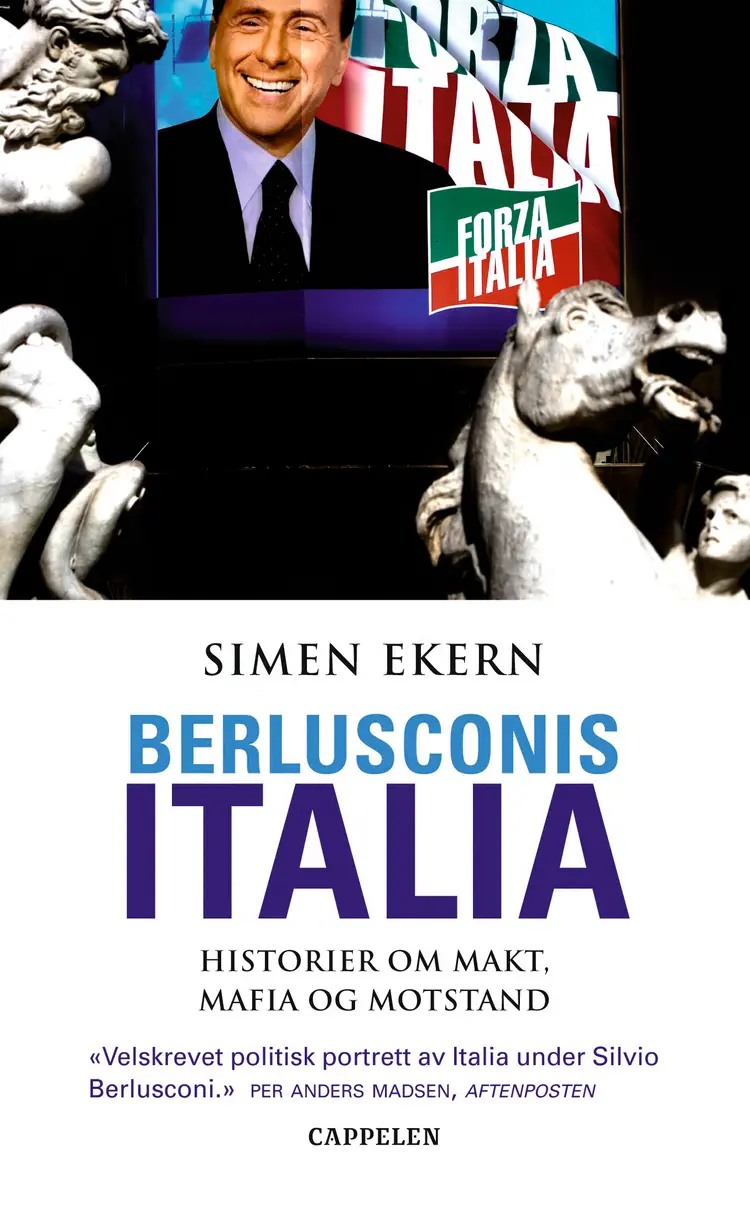 Omslag Berlusconis Italia av Simen Ekern (Heftet)