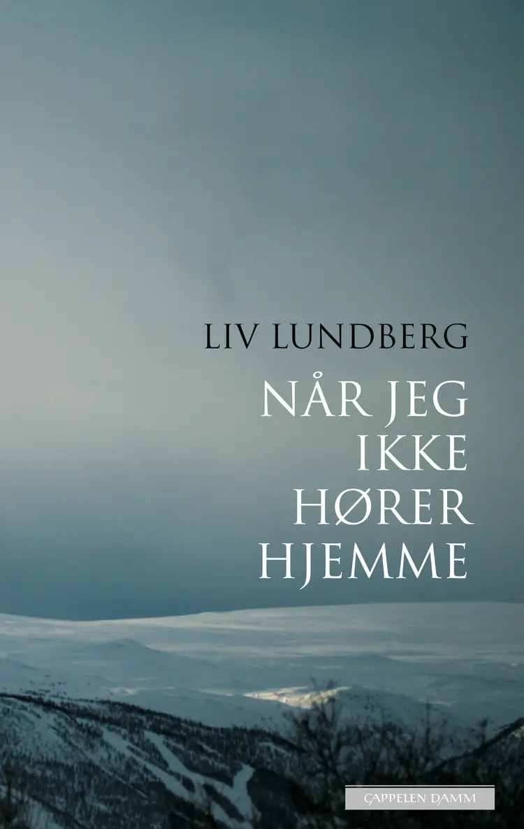 Omslag Når jeg ikke hører hjemme av Liv Lundberg (Innbundet)