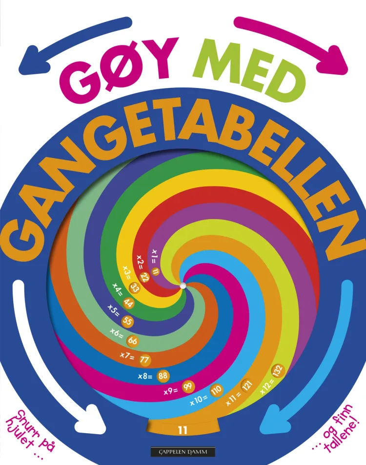 Omslag Gøy med gangetabellen (Innbundet)