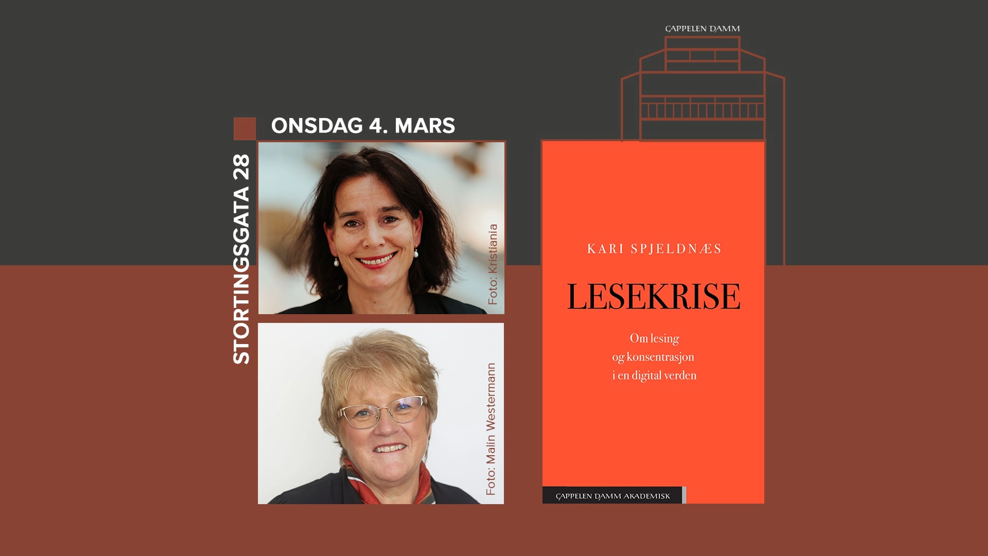 Lesekrise med Kari Spjeldnæs og Trine Skei Grande