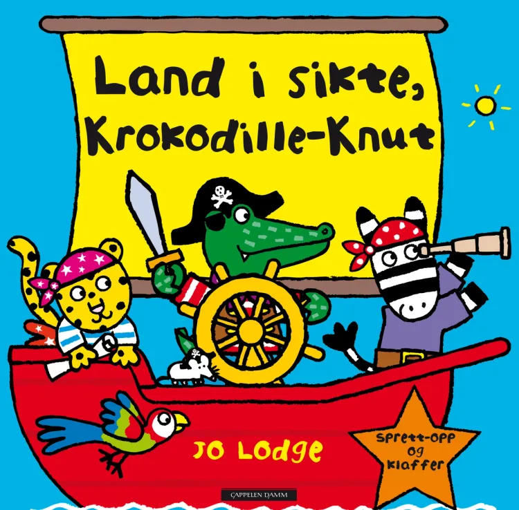 Omslag Land i sikte, Krokodille-Knut av Jo Lodge (Innbundet)
