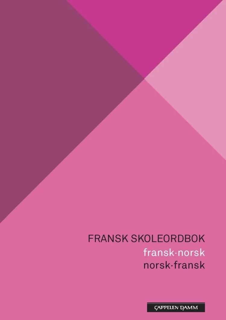 Omslag Fransk skoleordbok av Herbert Svenkerud, Anne Lerø, Eva Haugum og Solveig Landron (Innbundet)