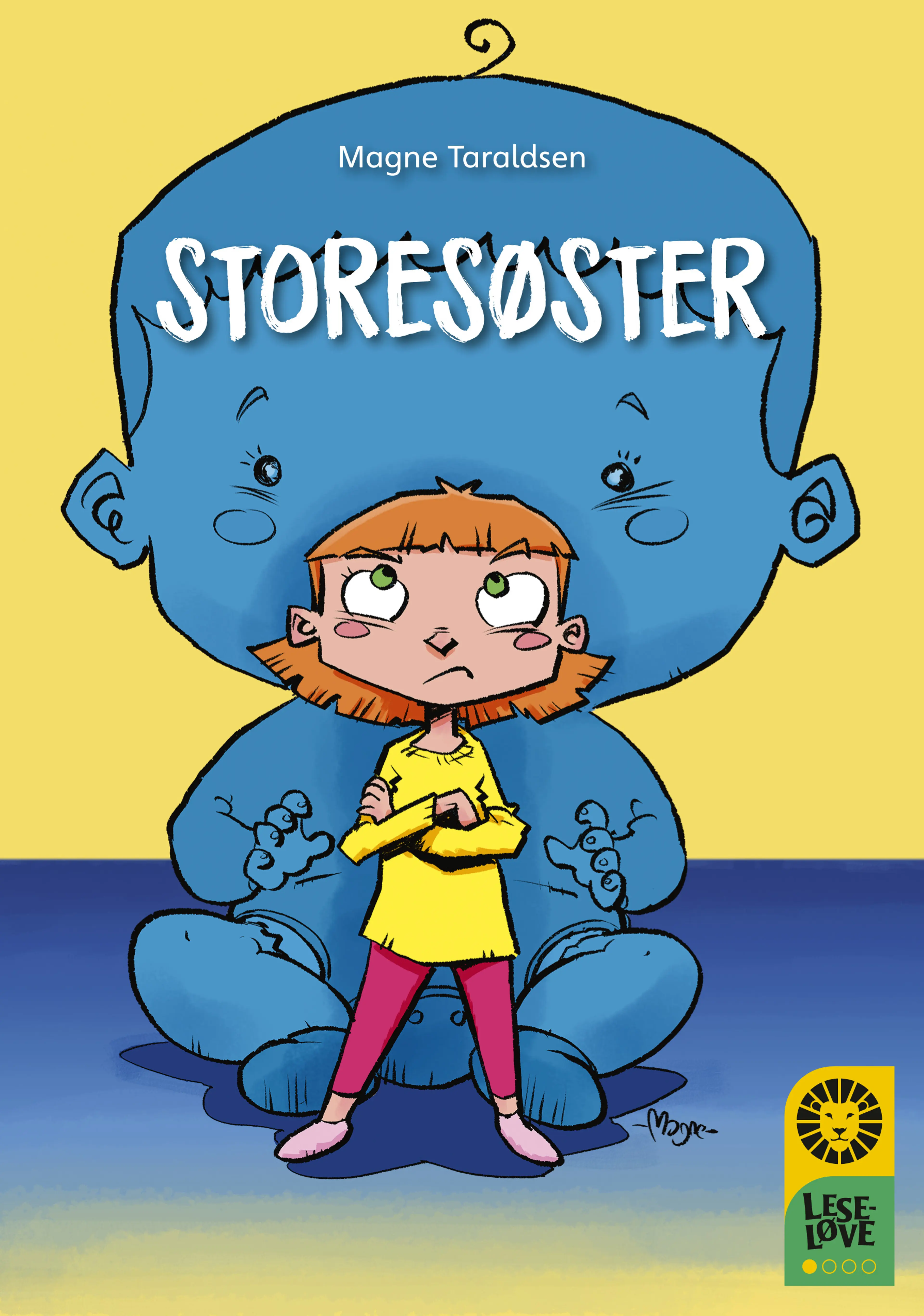 Omslag Leseløve nivå 1 - Storesøster av Magne Taraldsen (Innbundet)