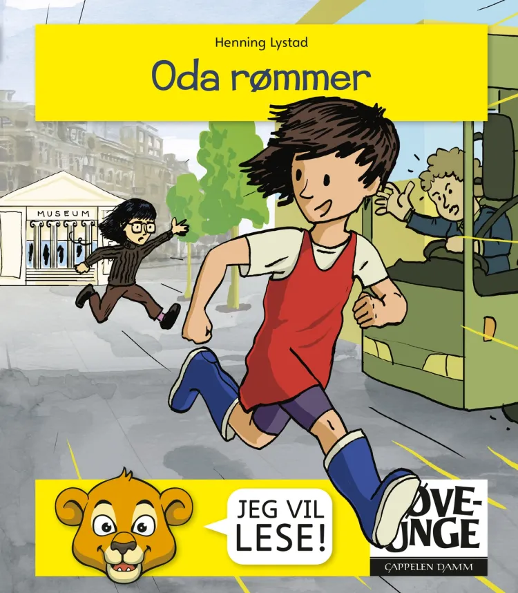 Omslag Løveunge - Oda rømmer av Henning Lystad (Ebok)