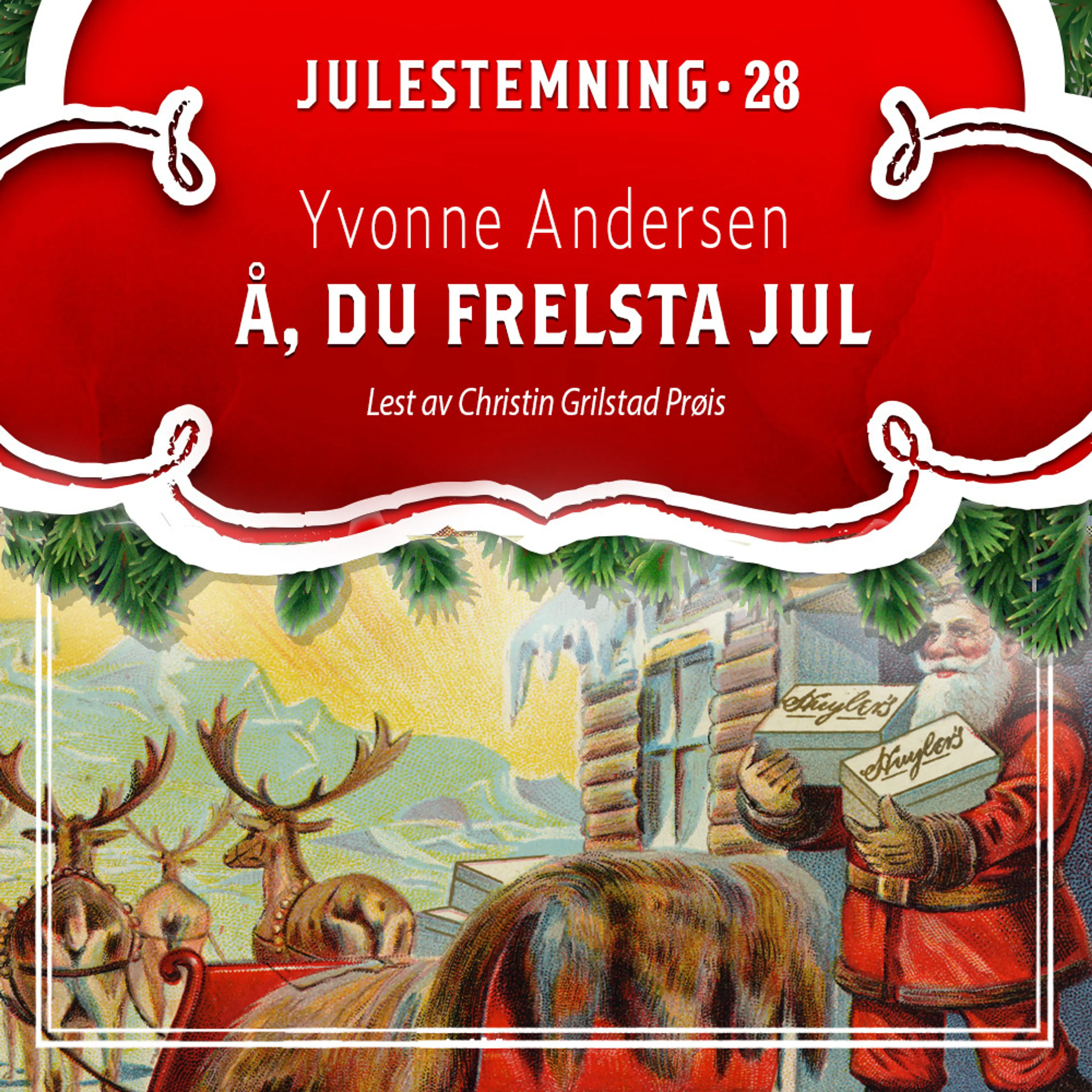 Omslag Å, du frelsta jul av Yvonne Andersen (Lydbok)