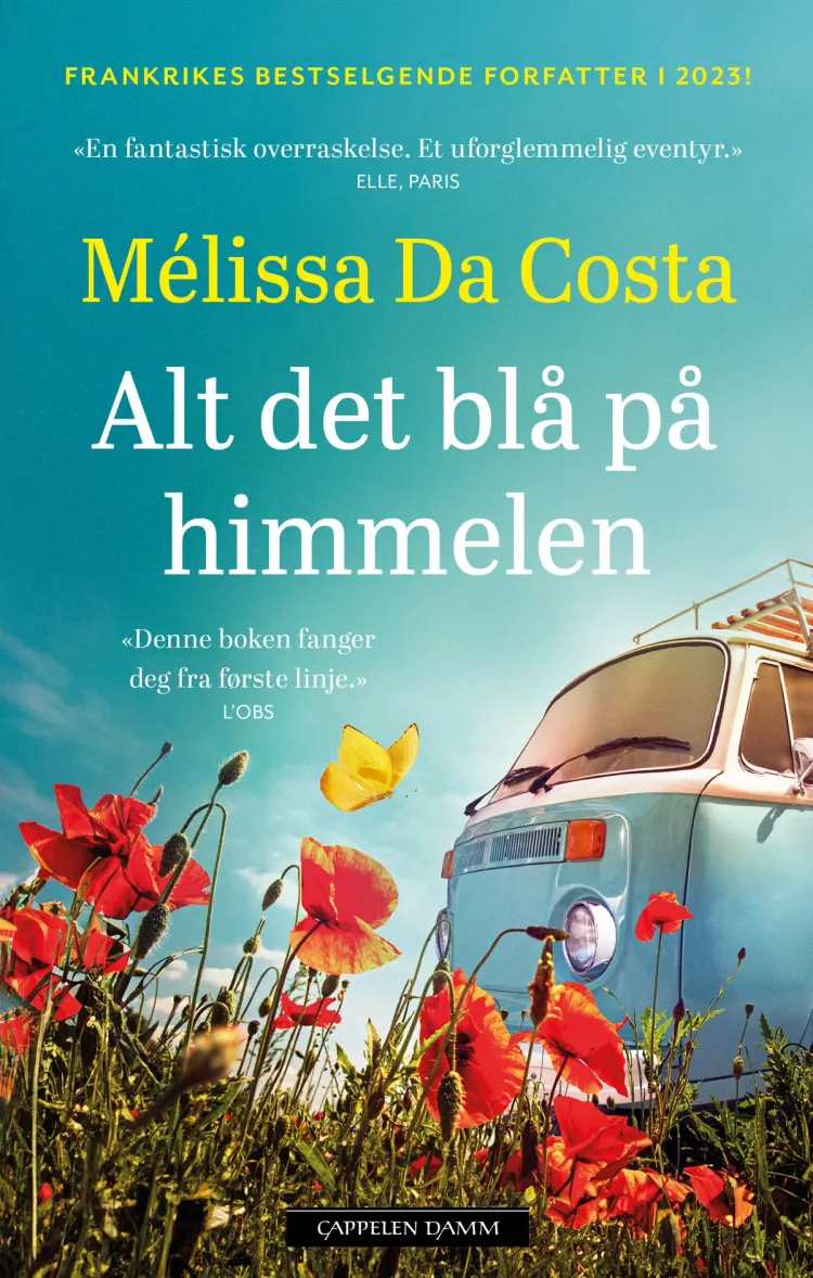 Omslag Alt det blå på himmelen av Mélissa Da Costa (Heftet)