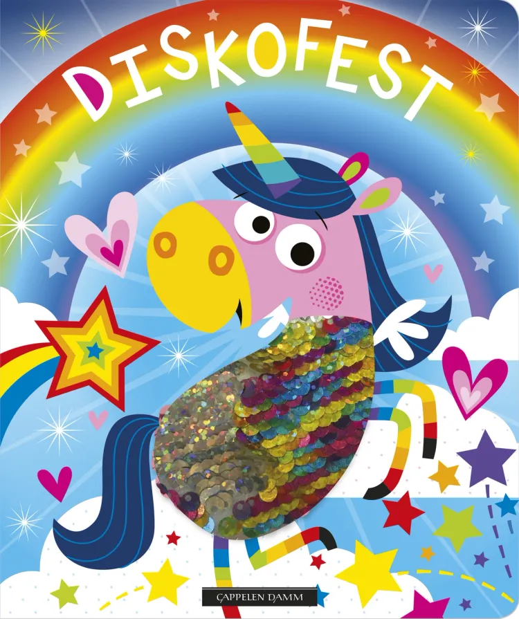 Omslag Diskofest - paljettbok (Innbundet)