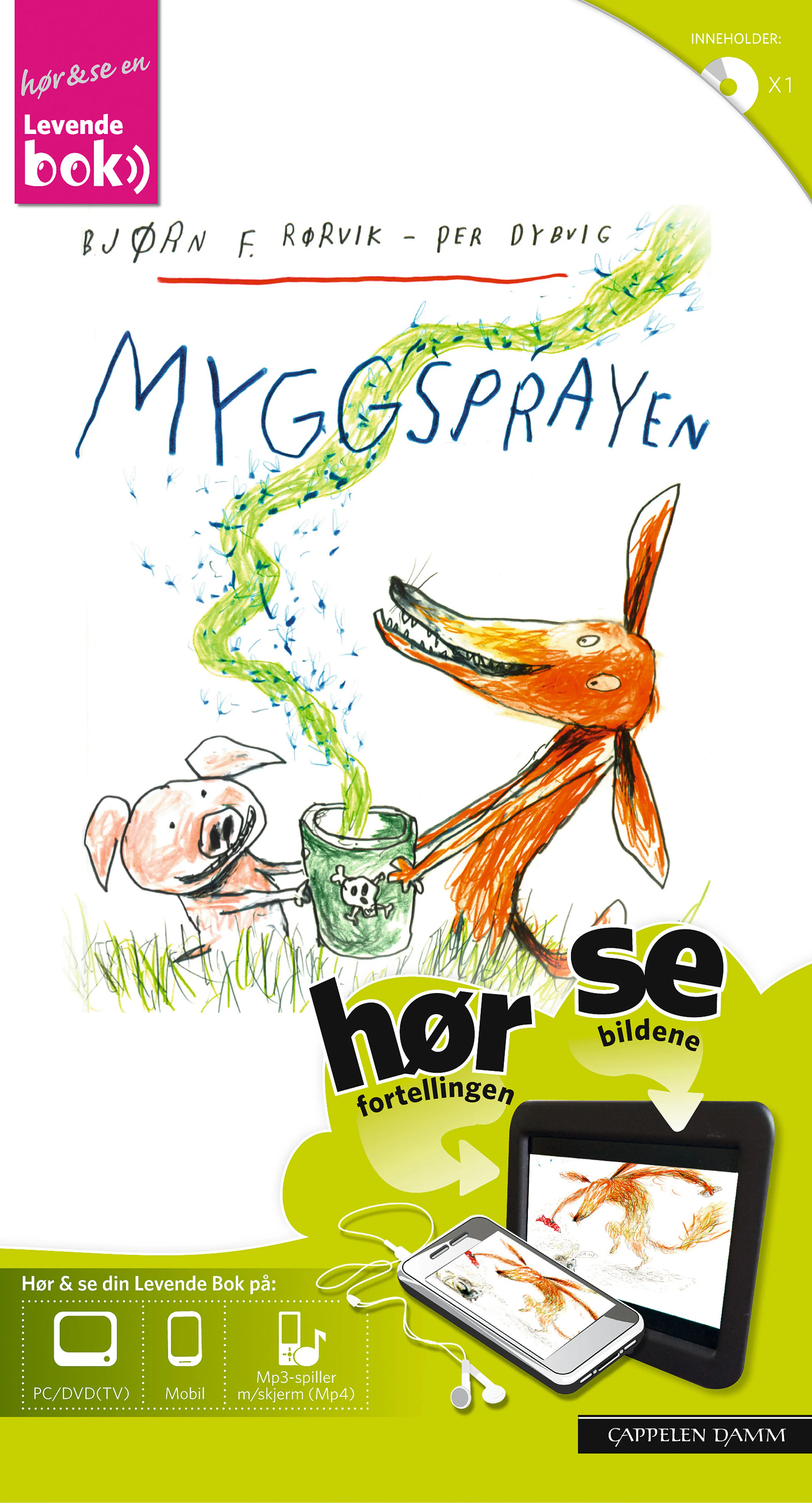 Omslag Myggsprayen - Levende Bok av Bjørn F. Rørvik (Ukjent)