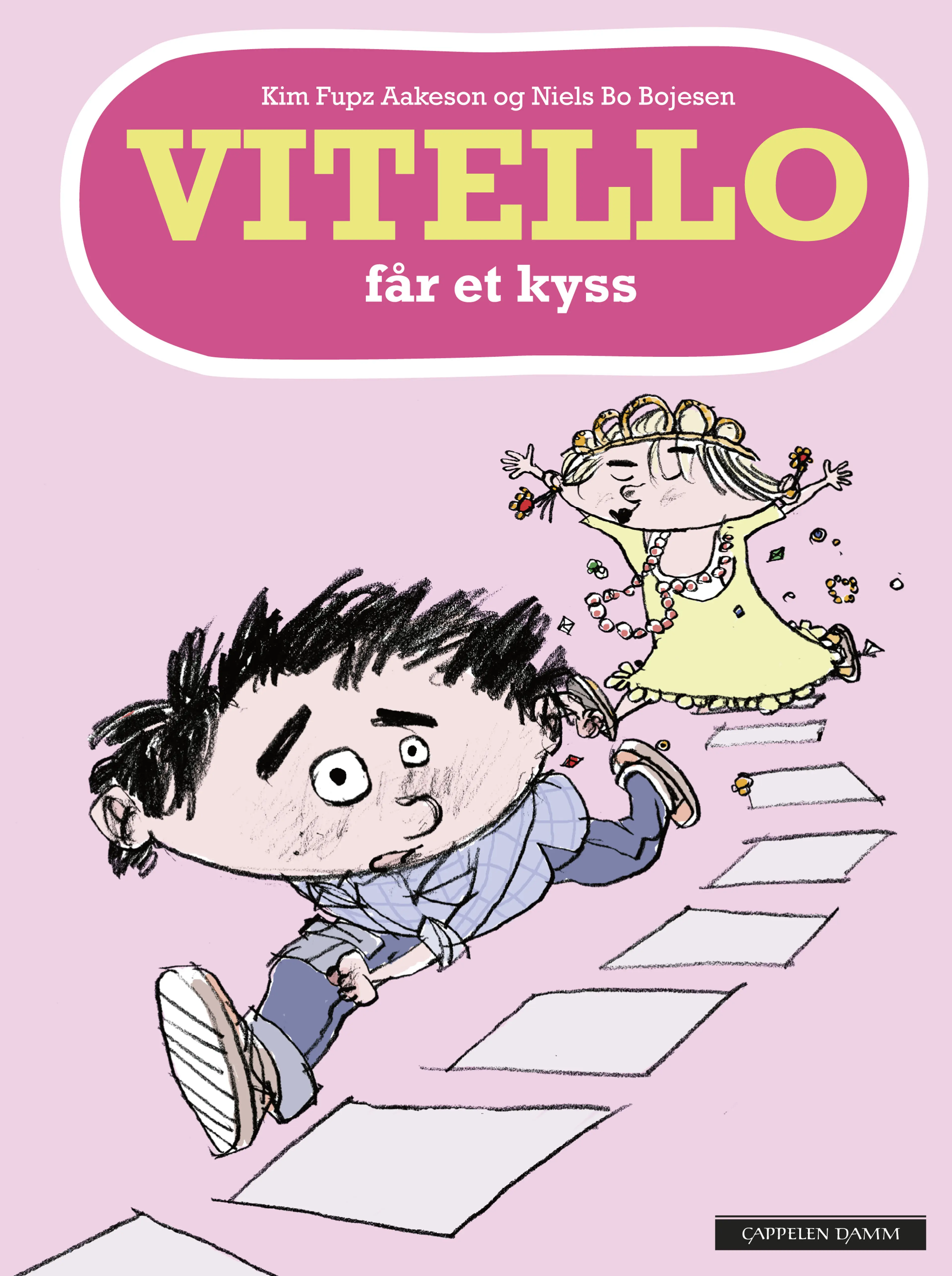 Omslag Vitello får et kyss av Kim Fupz Aakeson (Innbundet)