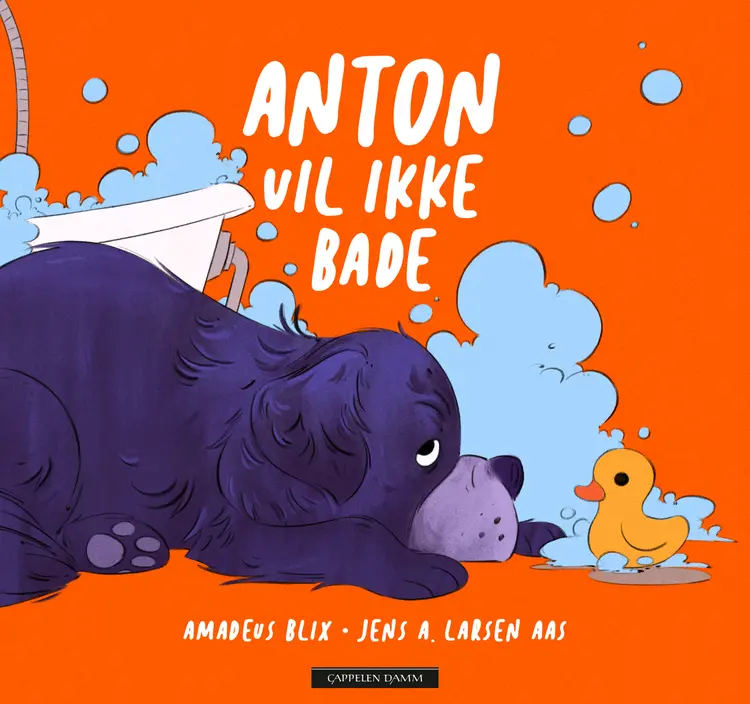 Omslag Anton vil ikke bade av Amadeus Blix og Jens A. Larsen Aas (Innbundet)