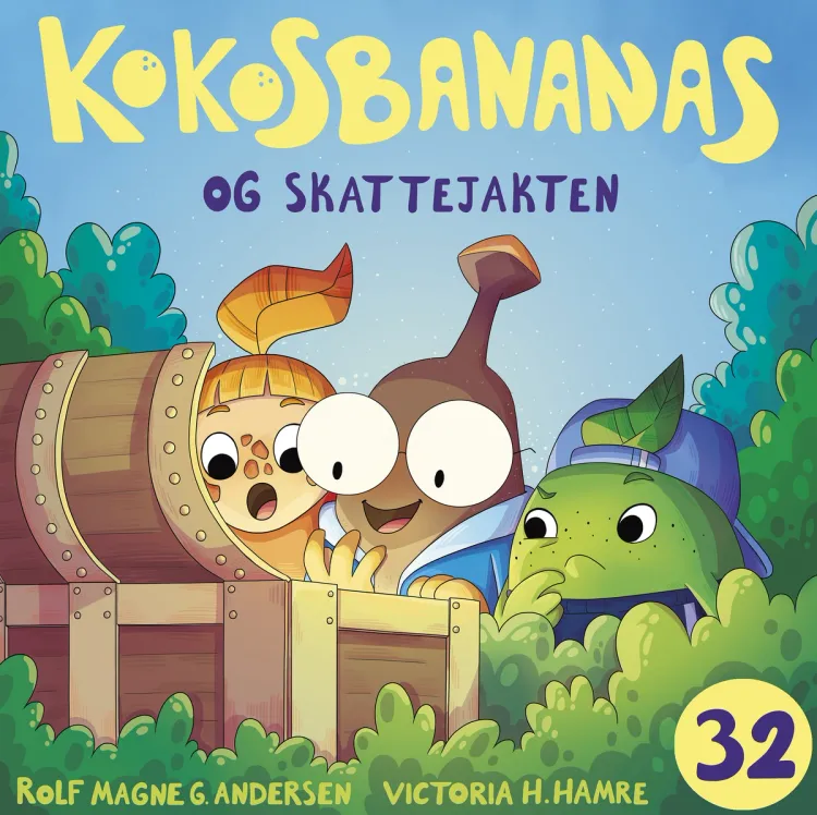 Omslag Kokosbananas og skattejakten av Rolf Magne G. Andersen (Lydbok)