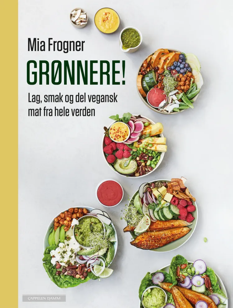 Omslag Grønnere! av Mia Frogner (Innbundet)