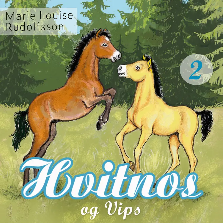 Omslag Hvitnos og Vips av Marie Louise Rudolfsson (Lydbok)
