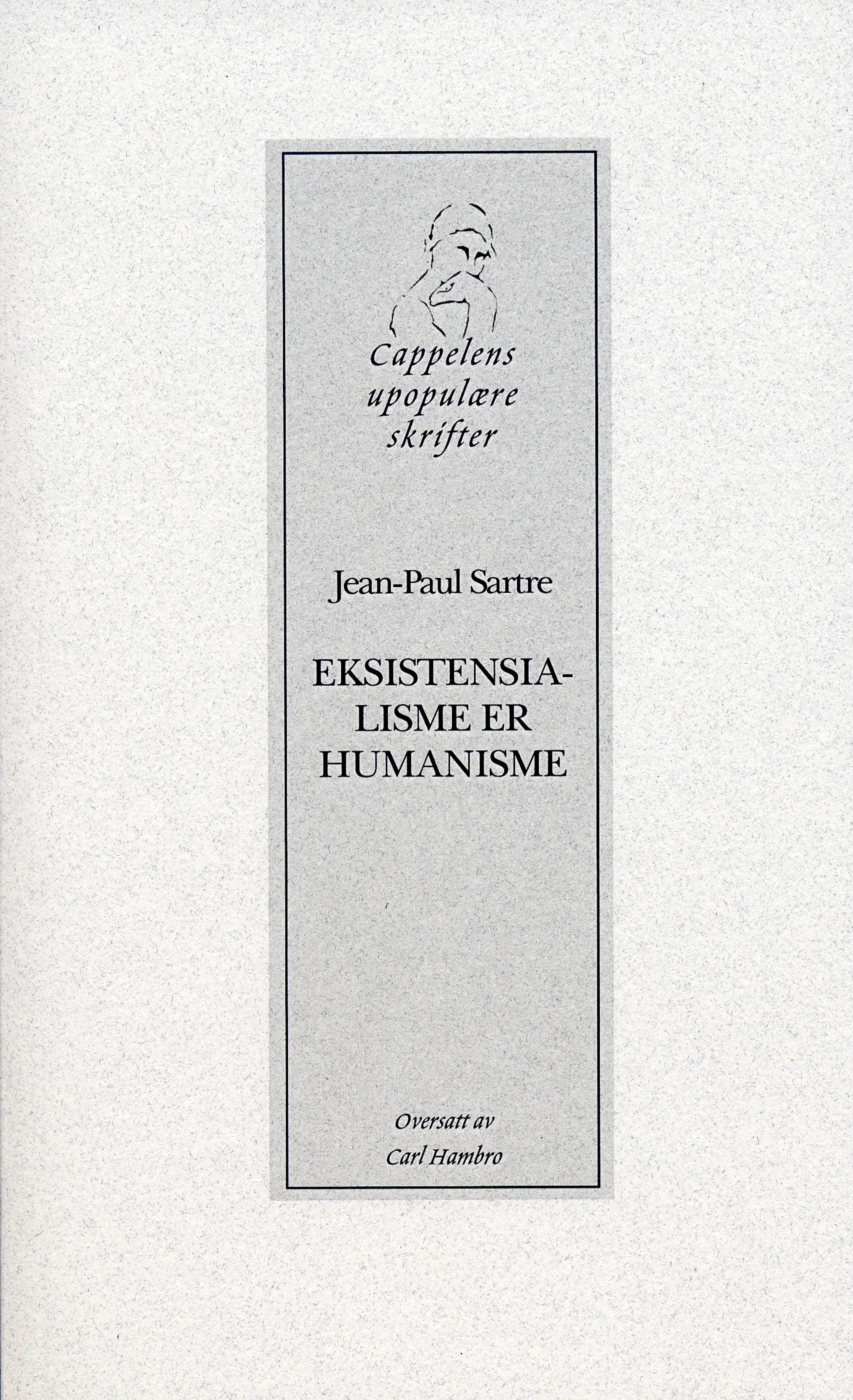 Omslag Eksistensialisme er humanisme av Jean-Paul Sartre (Heftet)