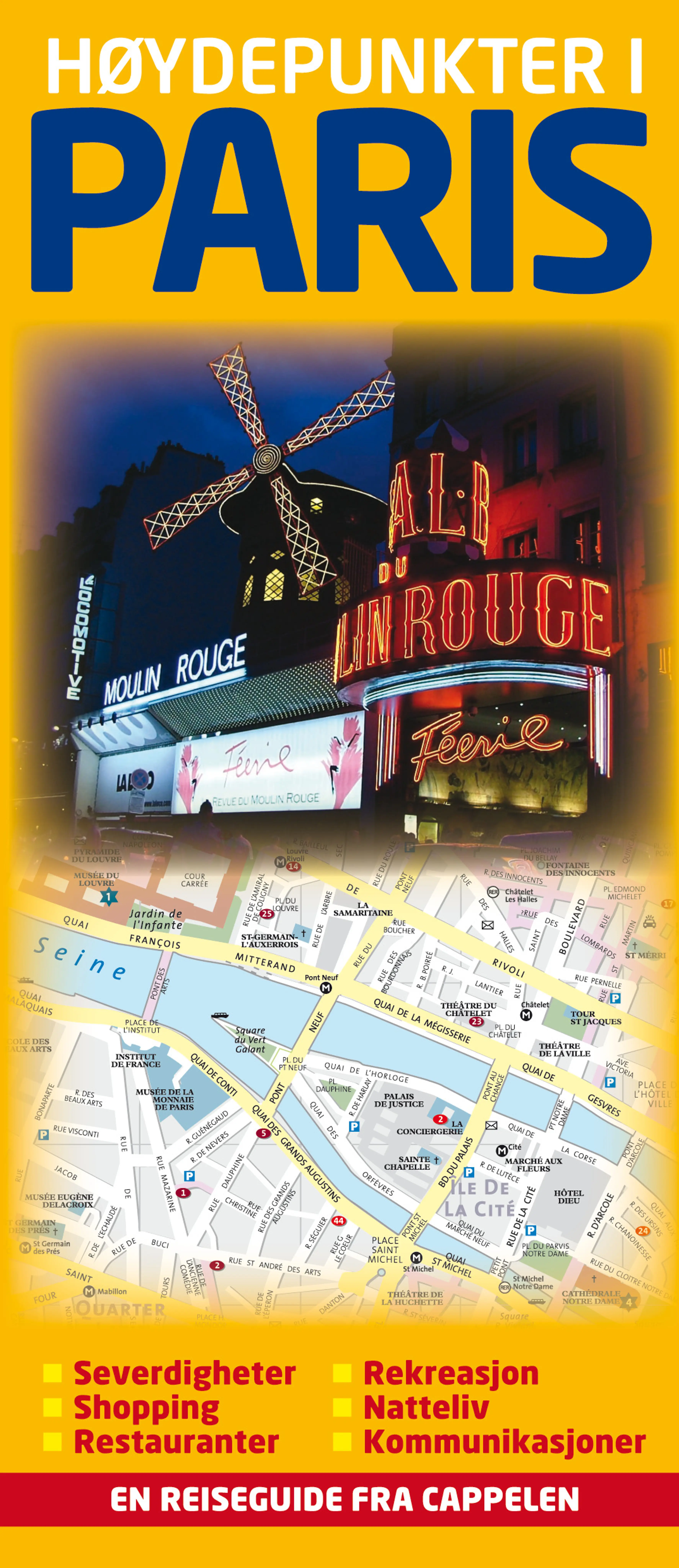 Omslag Høydepunkter i Paris (Innbundet)