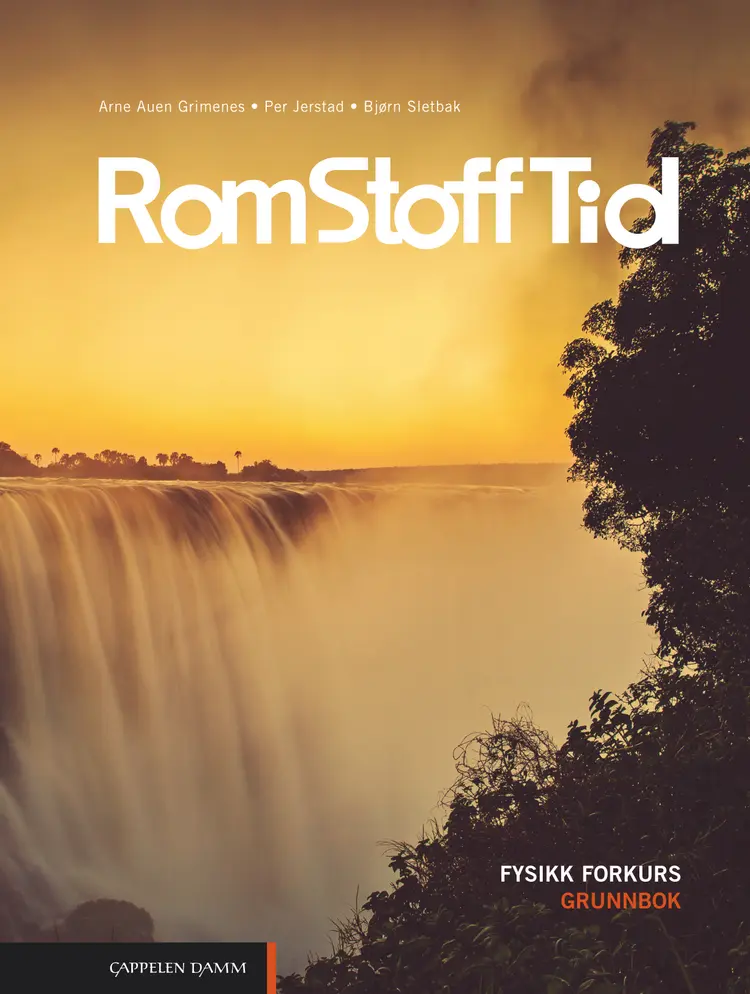 Omslag Rom Stoff Tid Forkurs Grunnbok (2022) av Arne Auen Grimenes, Per Jerstad og Bjørn Sletbak (Ebok)