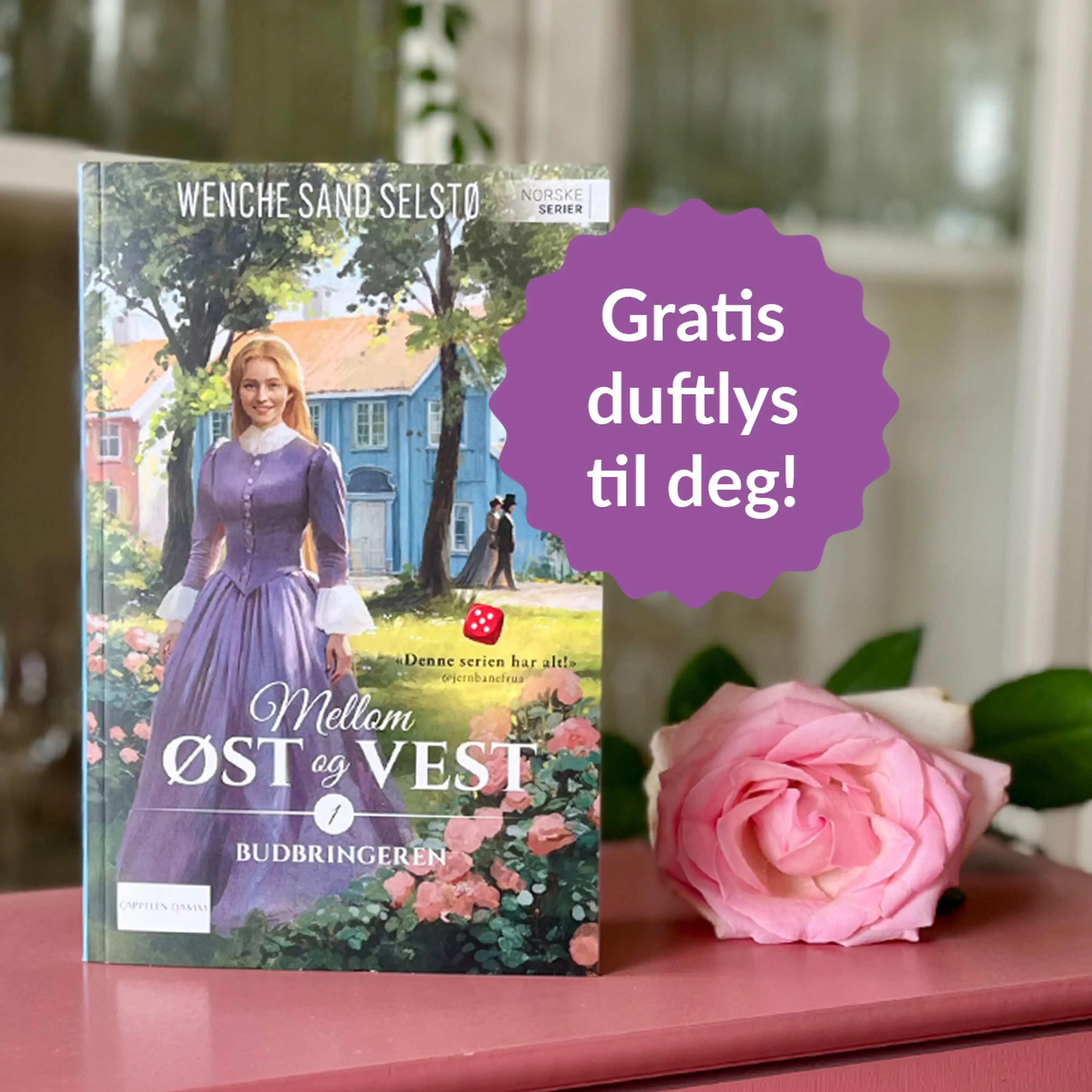 Foto av første bok i serien Mellom øst og vest