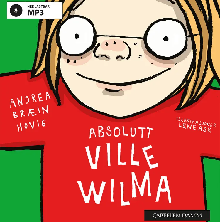 Omslag Absolutt Ville Wilma av Andrea Bræin Hovig (Lydbok)