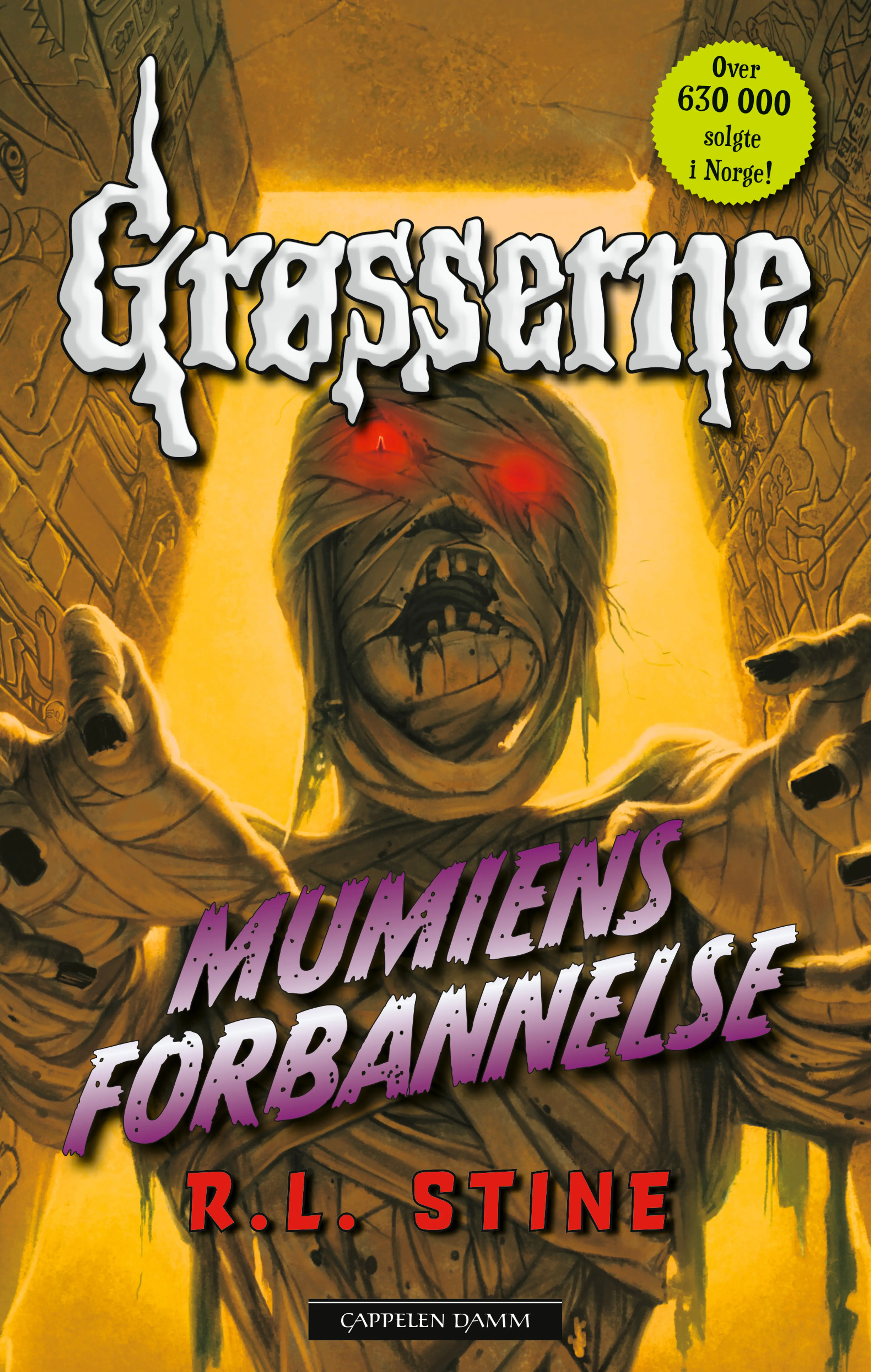 Omslag Grøsserne - Mumiens forbannelse av R.L. Stine (Ebok)