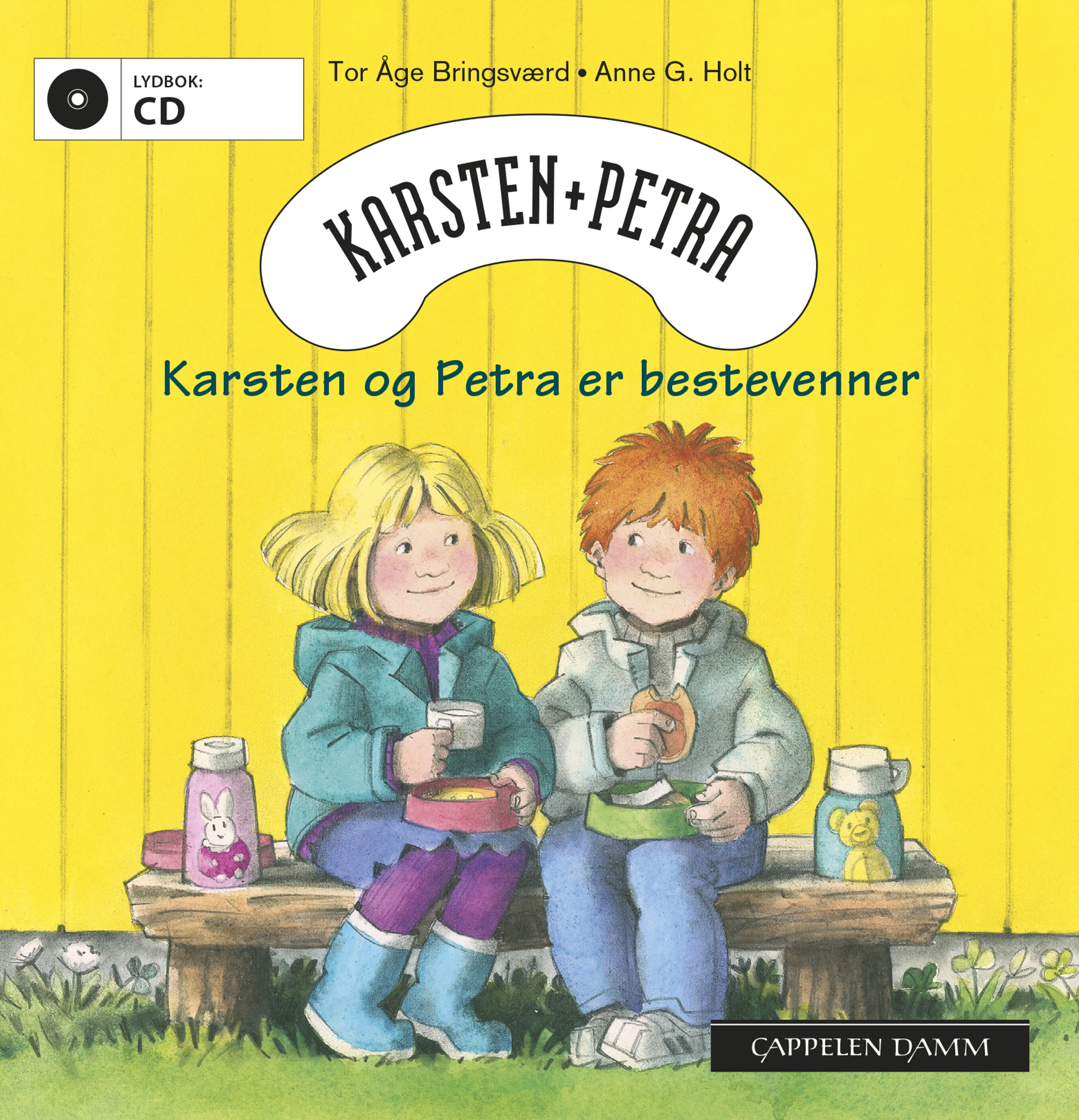 Omslag Karsten og Petra er bestevenner av Tor Åge Bringsværd (CD)