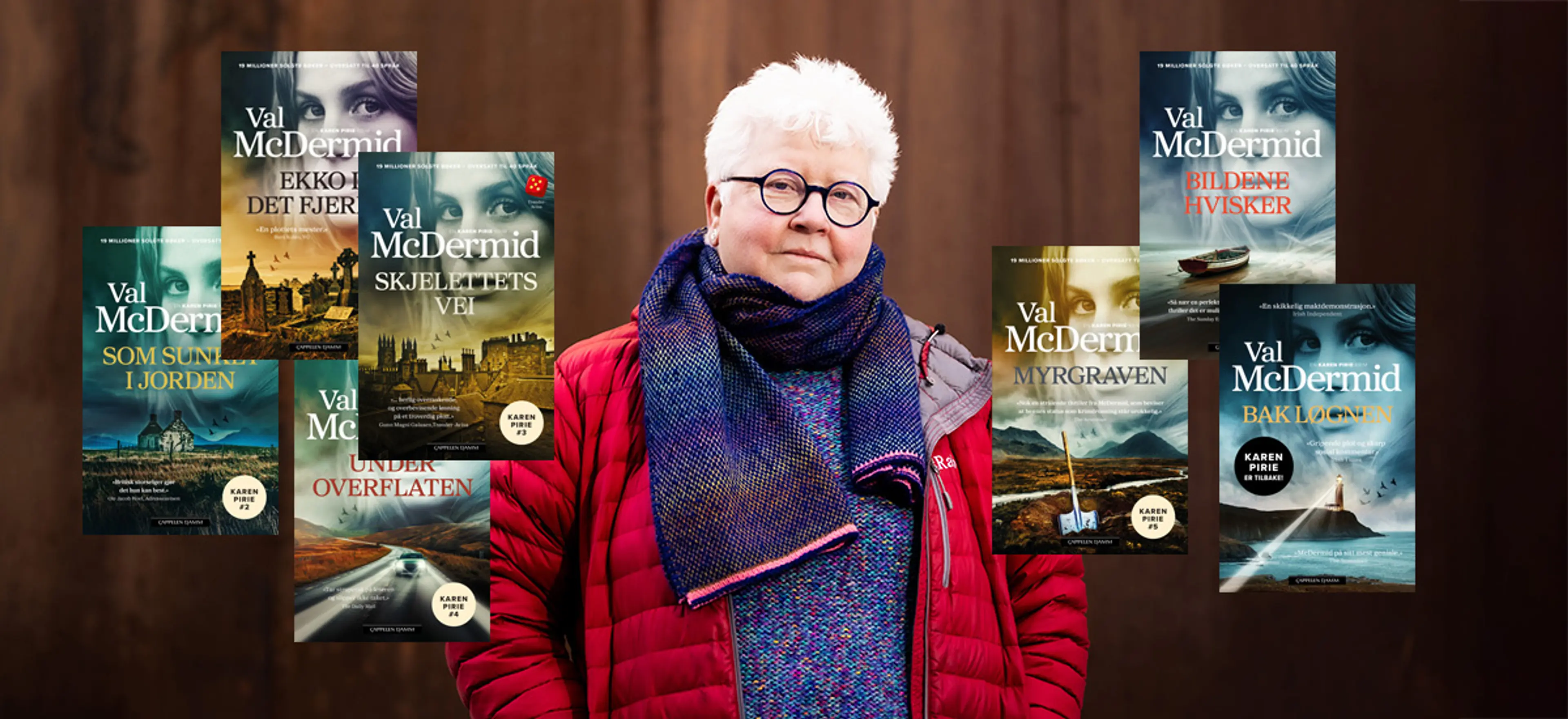 FRA BOK TIL TV-SKJERM: Val McDermids populære serie om etterforsker Karen Pirie har tatt seerne med storm. Her til lands vises serien nå på TV2. (Foto: Lina Hindrum)