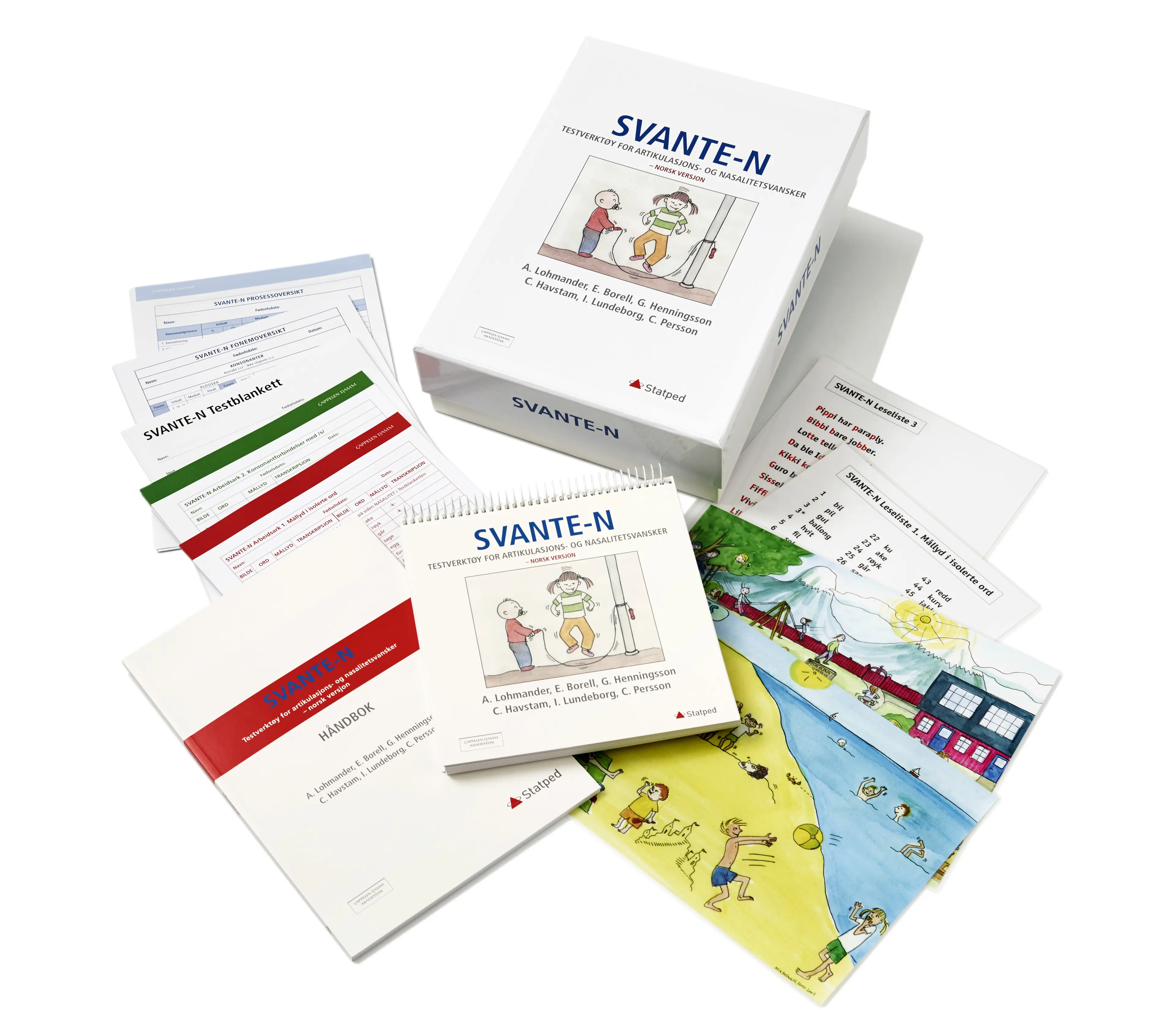 Omslag SVANTE-N av A. Lohmander, E. Borell, G. Henningsson, C. Havstam, I. Lundeborg og C. Persson (Eske)