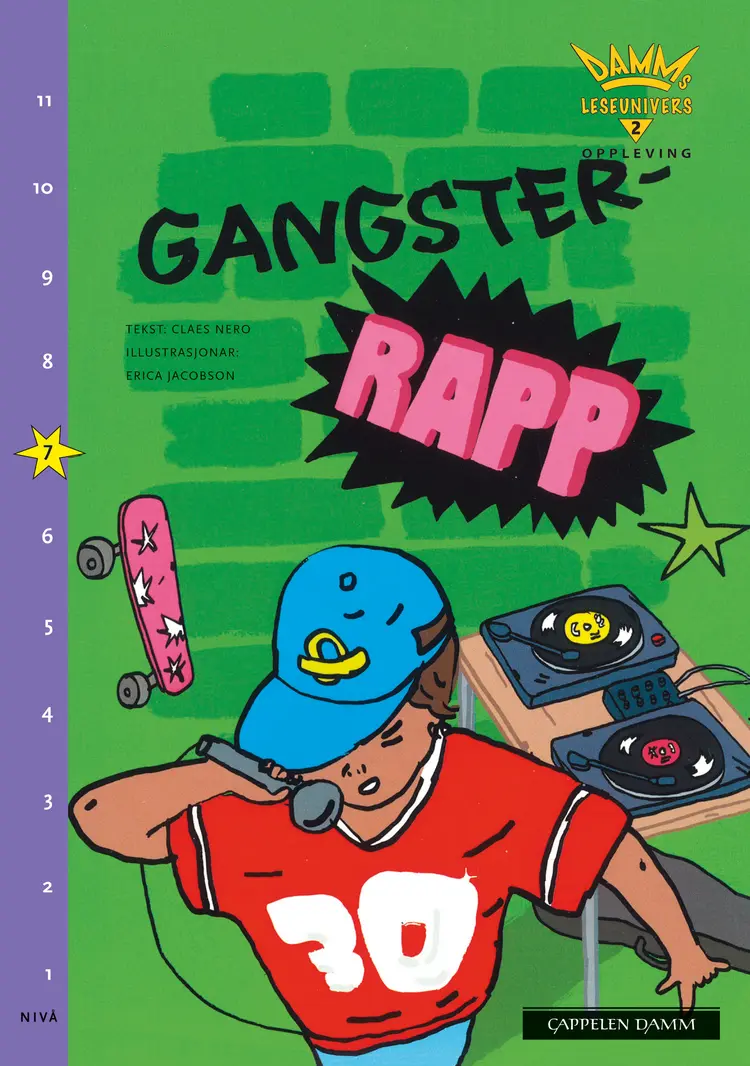 Omslag Damms leseunivers 2 Opplevelse: Gangster-rapp av Claes Nero (Heftet)
