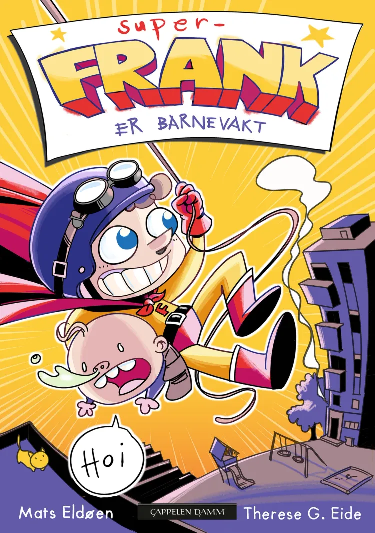 Omslag Super-Frank er barnevakt av Mats Eldøen (Ebok)