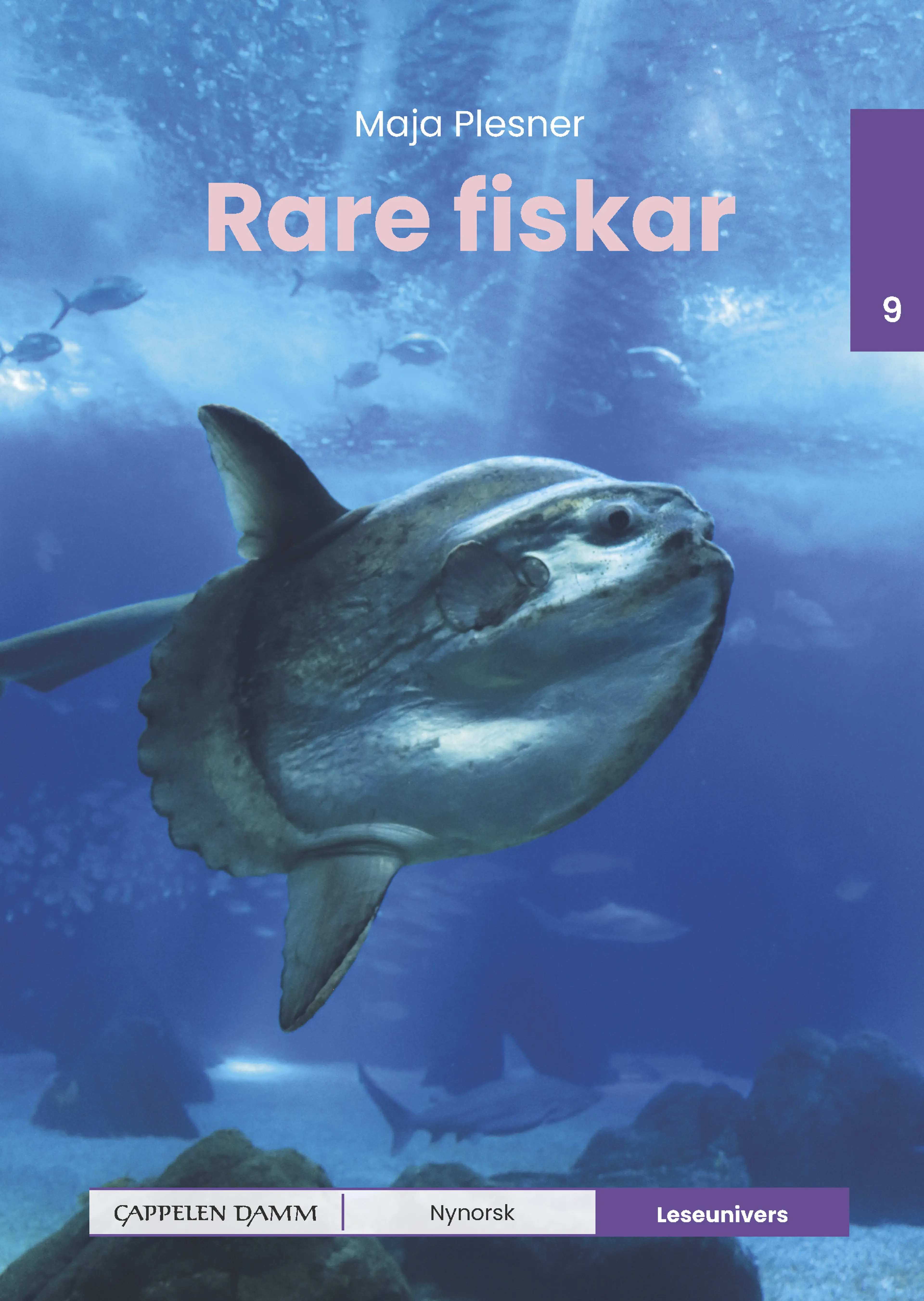 Omslag Leseunivers 9: Rare fiskar av Maja Plesner (Innbundet)