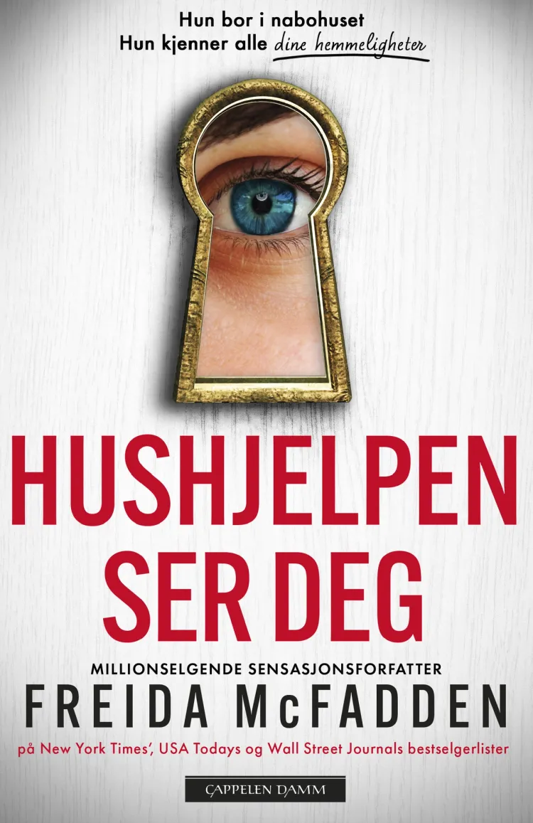 Omslag Hushjelpen ser deg av Freida McFadden (Heftet)